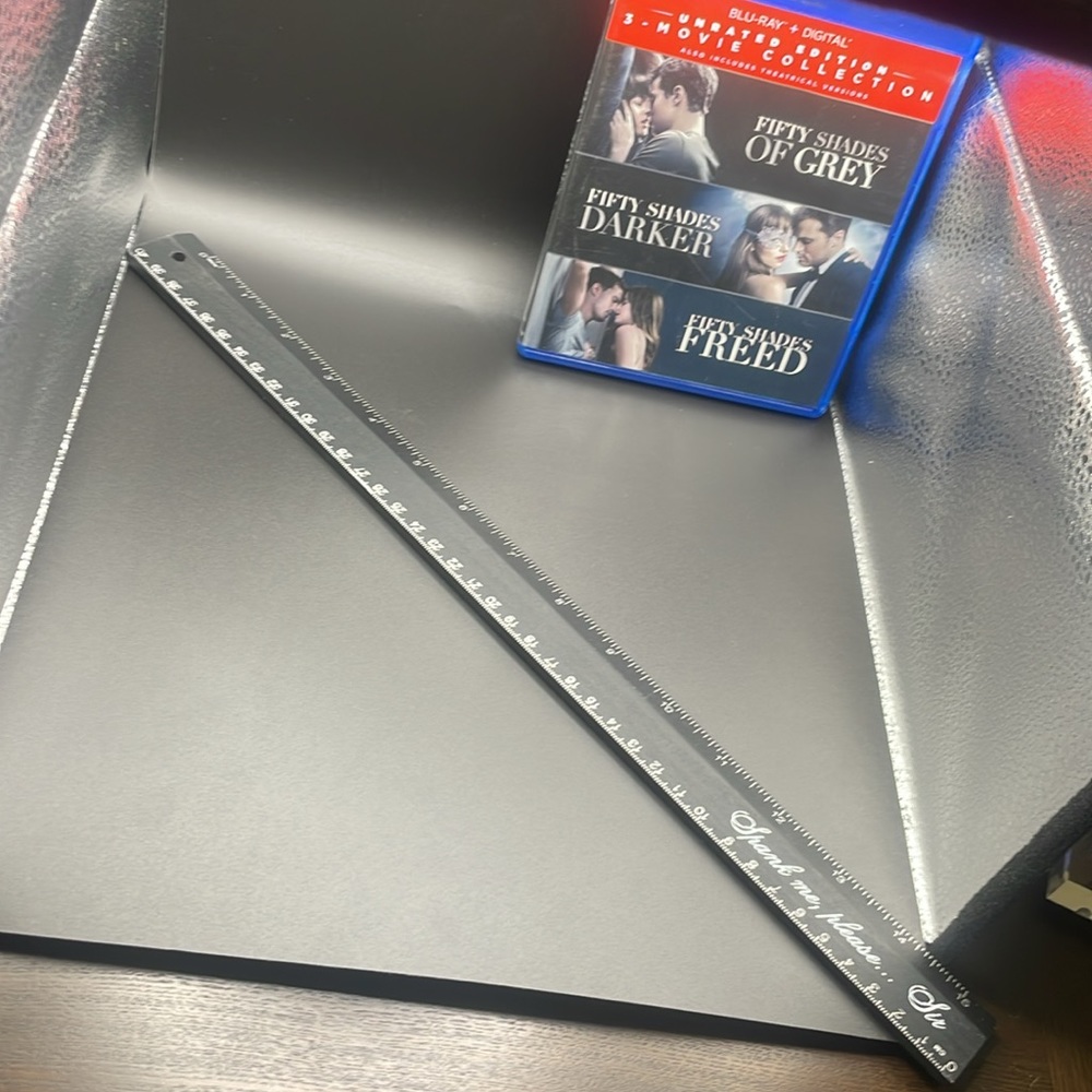 Fifty Shades of Grey Trilogy set ruler BDSM sexy office costume